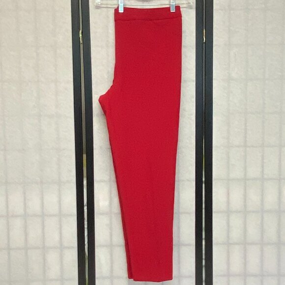 Zac & Rachel Pullon Faux Fly Slim Straight Ankle Dress Pants Trousers Rose 12 - Picture 5 of 11